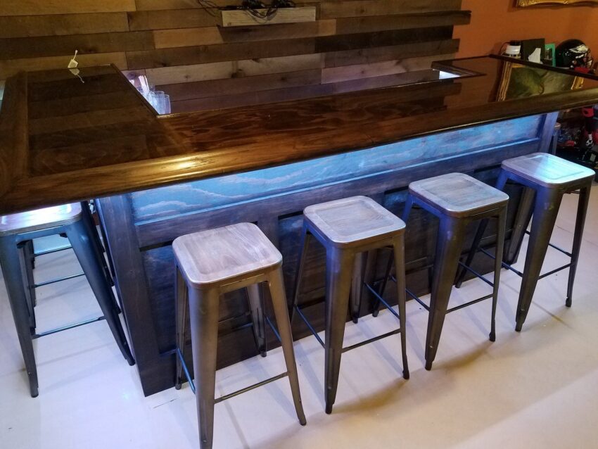 how to build a home bar on a budget