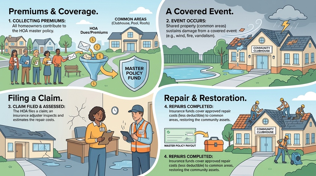 Comparison chart of HOA master policy types explained